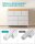 SONGMICS Kommode, LTS523W57 creme-weiß 98,0 x 28,5 x 85,0 cm, 1 St.