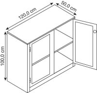 CP Stahlschrank 8831-055 S10191 Acrylglas,...