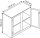 CP Stahlschrank 8831-055 S10191 Acrylglas, clowngrün, lichtgrau 1 Fachboden 120,0 x 50,0 x 100,0 cm, aufgebaut, 1 St.