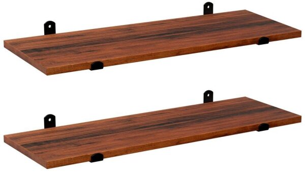 SONGMICS Wandregale-Set braun, schwarz 60,0 x 20,0 x 7,0 cm, 1 St.