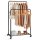 SONGMICS Rollgarderobe schwarz Metall 92,5 x 142,0/158,0 cm, 1 St.