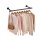 SONGMICS Wandgarderobe schwarz Metall 84,0 x 7,0 cm, 1 St.