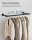 SONGMICS Wandgarderobe schwarz Metall 84,0 x 7,0 cm, 1 St.