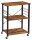 VASAGLE Servierwagen braun, schwarz 60,0 x 40,0 x 89,0 cm