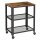 VASAGLE Servierwagen braun, schwarz 60,0 x 40,0 x 77,5 cm