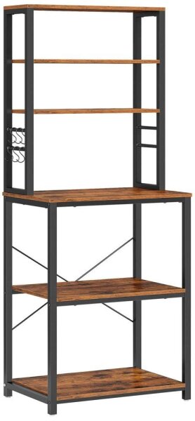 VASAGLE Küchen-Organizer vintage-braun 60,0 x 40,0 x 167,0 cm, 1 St.