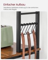 VASAGLE Küchen-Organizer vintage-braun 60,0 x 40,0 x 167,0 cm, 1 St.