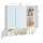 VASAGLE Spiegelschrank weiß 70,0 x 14,5 x 70,0 cm