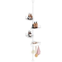 SONGMICS Teleskop-Duschregal BCB001A weiß 25,0 x...