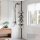 SONGMICS Teleskop-Duschregal schwarz 25,0 x 35,0 x 85,0 - 300,5 cm