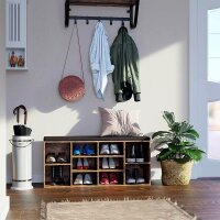 VASAGLE Schuhbank LHS010X01 braun Holz 104,0 cm