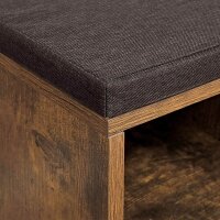 VASAGLE Schuhbank LHS010X01 braun Holz 104,0 cm