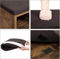 VASAGLE Schuhbank LHS010X01 braun Holz 104,0 cm