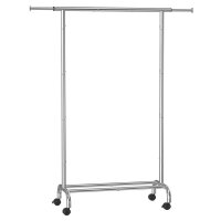 SONGMICS Rollgarderobe silber Metall 83,0 - 120,0 x 156,0 cm, 1 St.