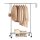 SONGMICS Rollgarderobe silber Metall 83,0 - 120,0 x 156,0 cm, 1 St.