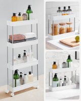 SONGMICS Nischenwagen weiß 40,0 x 12,5 x 88,0 cm