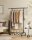 SONGMICS Rollgarderobe schwarz Metall 83,0 - 120,0 x 156,0 cm, 1 St.