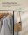 SONGMICS Rollgarderobe schwarz Metall 83,0 - 120,0 x 156,0 cm, 1 St.