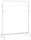 SONGMICS Rollgarderobe weiß Metall 4 Haken 103,5 x 155,0 cm, 1 St.