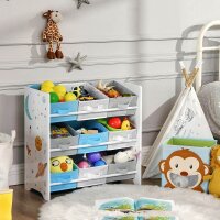 SONGMICS Kinderregal weiß 62,5 x 29,5 x 60,0 cm, 1 St.