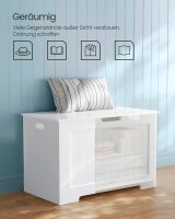 VASAGLE Sitztruhe LHS11WTV1 weiß Holz 76,0 cm