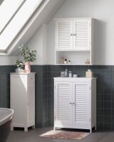 VASAGLE Bad-Hängeschrank BBC27WT weiß 60,0 x 20,0 x 70,0 cm