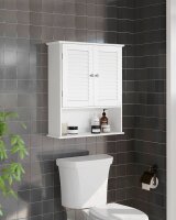 VASAGLE Bad-Hängeschrank BBC27WT weiß 60,0 x 20,0 x 70,0 cm