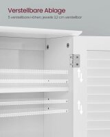 VASAGLE Bad-Hängeschrank BBC27WT weiß 60,0 x 20,0 x 70,0 cm