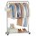 SONGMICS Rollgarderobe grau Metall 91,0 x 158,0 cm, 1 St.