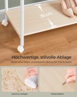 SONGMICS Rollgarderobe weiß Metall 98,5 x 156,8 cm, 1 St.