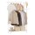 SONGMICS Rollgarderobe weiß Metall 98,5 x 156,8 cm, 1 St.