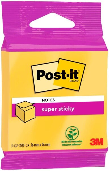 Post-it® Super Sticky Haftnotizen extrastark 2014-S gelb, 1 St.