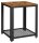 VASAGLE Beistelltisch rechteckig MDF-Platte braun, schwarz 40,0 x 40,0 x 50,0 cm, 1 St.