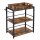 VASAGLE Servierwagen braun, schwarz 65,0 x 40,0 x 86,0 cm