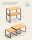 SONGMICS Küchen-Organizer bambus, schwarz 29,7 x 19,5/18,5 x 15,8/13,7 cm, 2 St.