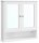 VASAGLE Spiegelschrank LHC002 weiß 56,5 x 13,0 x 58,5 cm