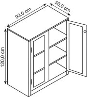 CP Stahlschrank 8521-055 S10170 lichtgrau, lichtblau,...