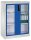 CP Stahlschrank 8521-055 S10170 lichtgrau, lichtblau, Acrylglas 2 Fachböden 93,0 x 50,0 x 120,0 cm, aufgebaut, 1 St.