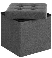 SONGMICS Wohnzimmer-Hocker mit Stauraum LSF27Z...