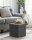 SONGMICS Wohnzimmer-Hocker mit Stauraum LSF27Z dunkelgrau, 1 St.