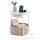 VASAGLE Beistelltisch rund Spanplatte beige, weiß 45,0 x 45,0 x 50,0 cm, 1 St.