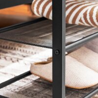 VASAGLE Schuhbank LBS74X braun, schwarz Holz 80,0 cm