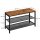VASAGLE Schuhbank LBS74X braun, schwarz Holz 80,0 cm
