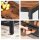 VASAGLE Schuhbank LBS74X braun, schwarz Holz 80,0 cm