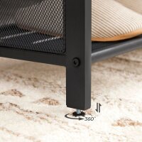 VASAGLE Schuhbank LBS75X braun, schwarz Holz 80,0 cm