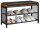 VASAGLE Schuhbank LBS75X braun, schwarz Holz 80,0 cm