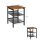 SONGMICS Beistelltische-Set rechteckig MDF-Platte braun, 2 St.