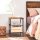 SONGMICS Beistelltische-Set rechteckig MDF-Platte braun, 2 St.