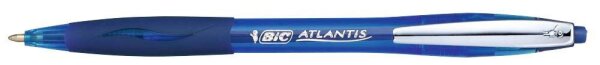 BIC Kugelschreiber ATLANTIS Soft blau/transparent, Schreibfarbe: blau, 1 St.
