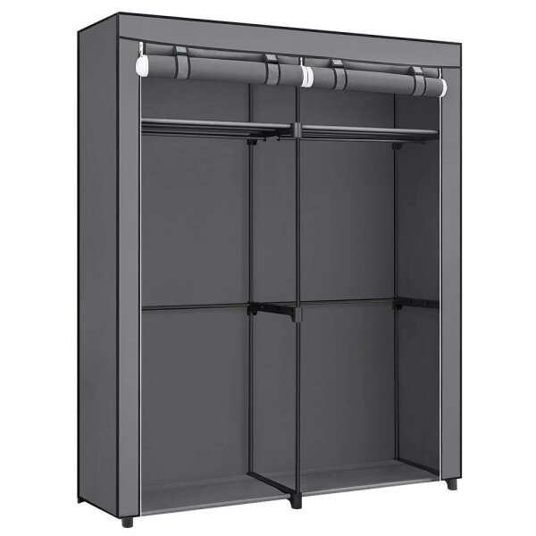 SONGMICS Stoffschrank, RYG02GY grau 140,0 x 43,0 x 174,0 cm, 1 St.